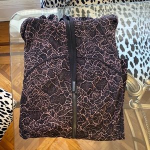 Lululemon hooded define lace print jacket size 10